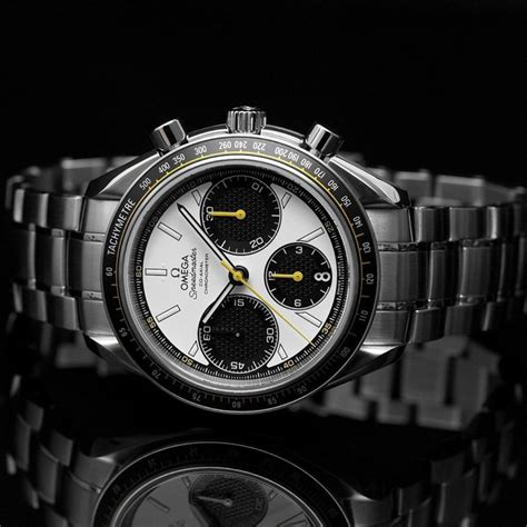 omega speedmaster co axial white|Omega Speedmaster moonwatch bezel.